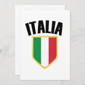 Italia Crest Italy Flag (Front/Back)