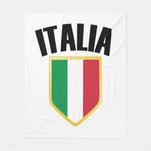 Italia Crest Italy Flag Fleece Blanket