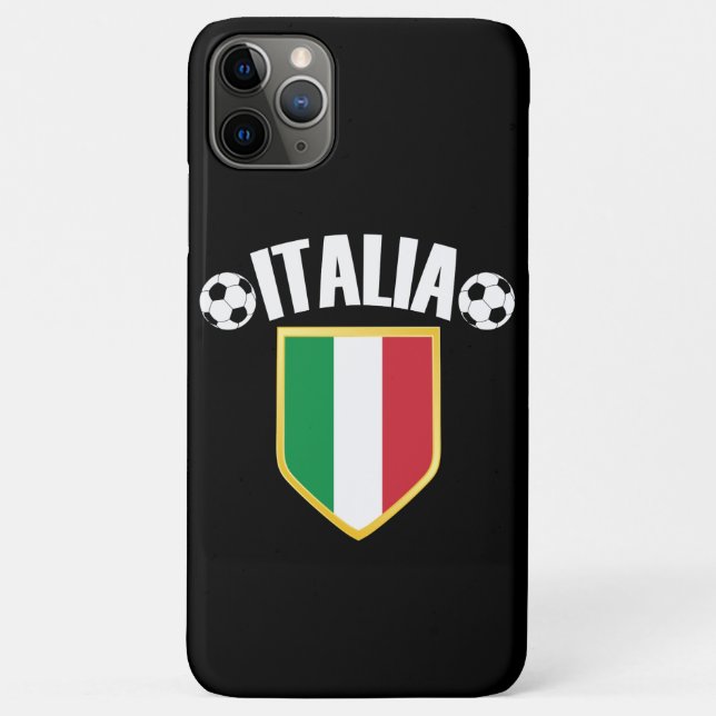 Italia Crest Italy Flag Soccer Case-Mate iPhone Case (Back)