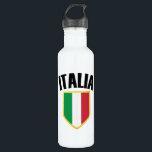 Italia Crest Italy Flag Stainless Steel Water Bottle<br><div class="desc">Have some fun with this funny Italia Crest Italy Flag design, or give it as the perfect gift to your Italian football fan friends and family. Customize with your own text or a unique message to add some personal touch.</div>