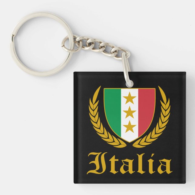 Italia Crest Keychain (Front)