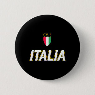 Italia Design, Italian Soccer Jersey Style, Italy  Button