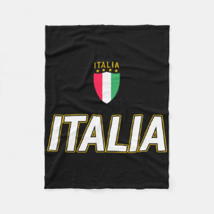 Italia Design, Italian Soccer Jersey Style, Italy  Fleece Blanket