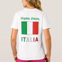 Italia e Bandiera Italiana Green Personalization