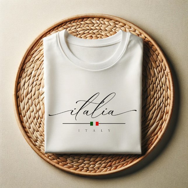 Italia | Elegant Script Shirt for Women (Creator Uploaded)