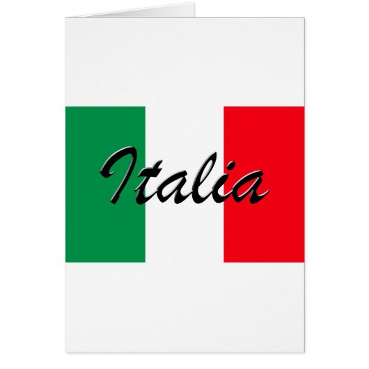 Italia Flag - High Quality Cards (Front)