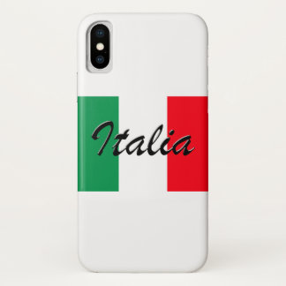 Italia Flag - High Quality iPhone X Case