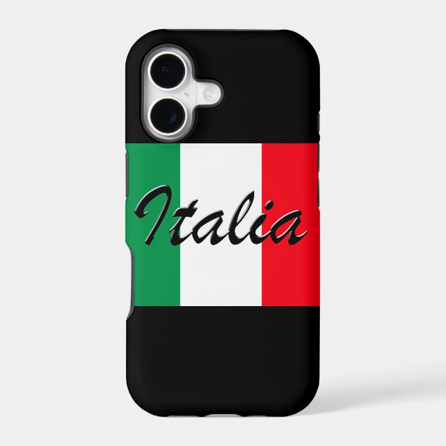 Italia Flag - High Quality Iphone Case (Back)