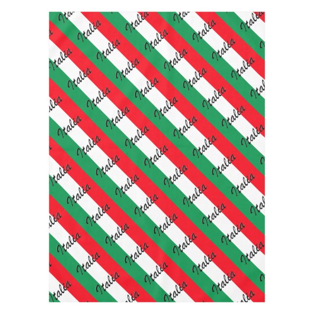 Italia Flag - High Quality Tablecloth (Front)