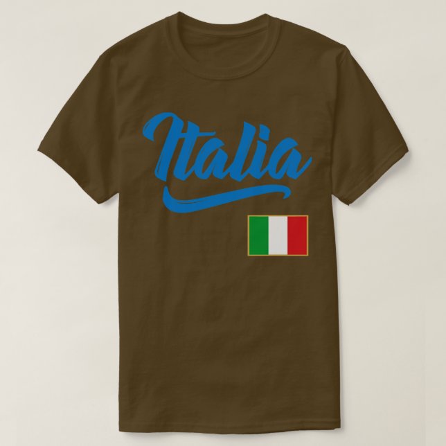 Italia Flag Italian Italy Family Pride T-Shirt (Design Front)