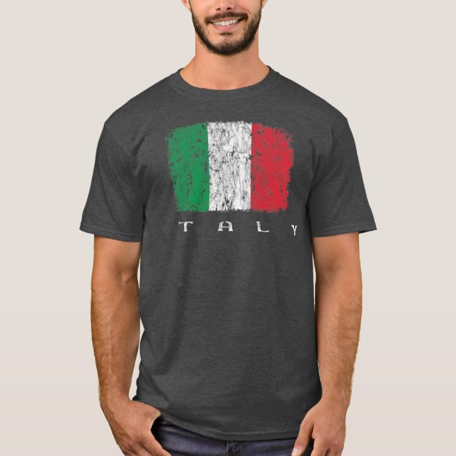Italia Flag Italian Pride Italy Vacation Italy T-Shirt (Front)