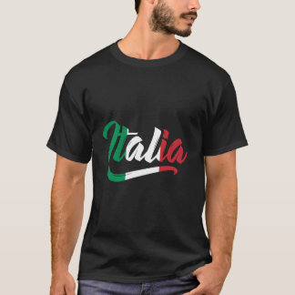 Italia Flag Italy Italian Italiano Family Heritage T-Shirt