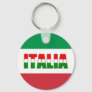 Italia-Flag of Italy Keychain