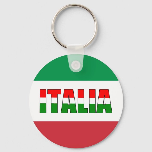 Italia-Flag of Italy Keychain (Front)