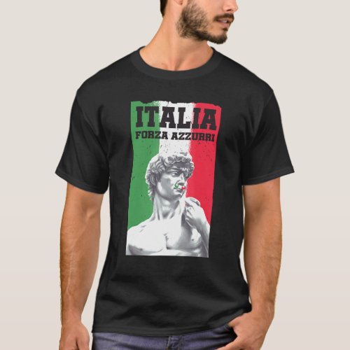 Italia Forza Azzurri Italy Love Football Soccer T_Shirt