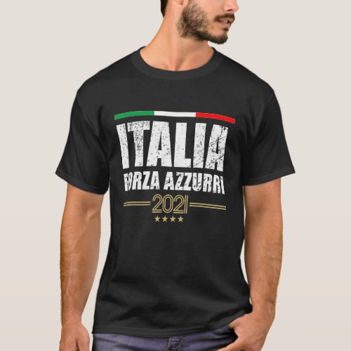 Italia Forza Azzurri  Italy Soccer T_Shirt