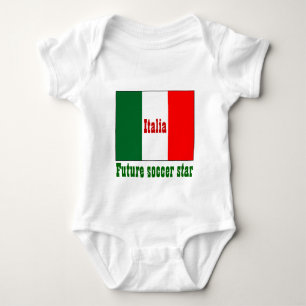 italia future soccer star baby bodysuit