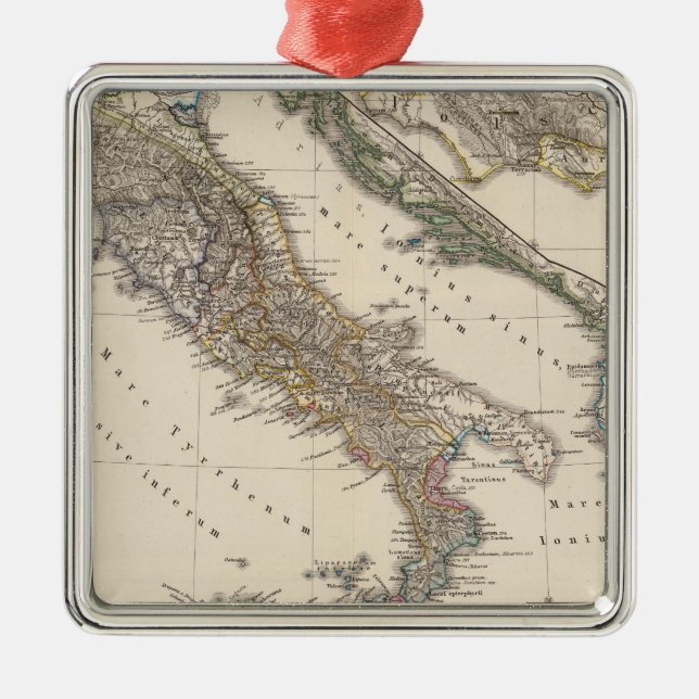 Italia, Gallia cisalpina, Sicilia, Sardinia Metal Ornament (Front)