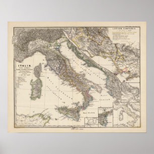 Italia, Gallia cisalpina, Sicilia, Sardinia Poster
