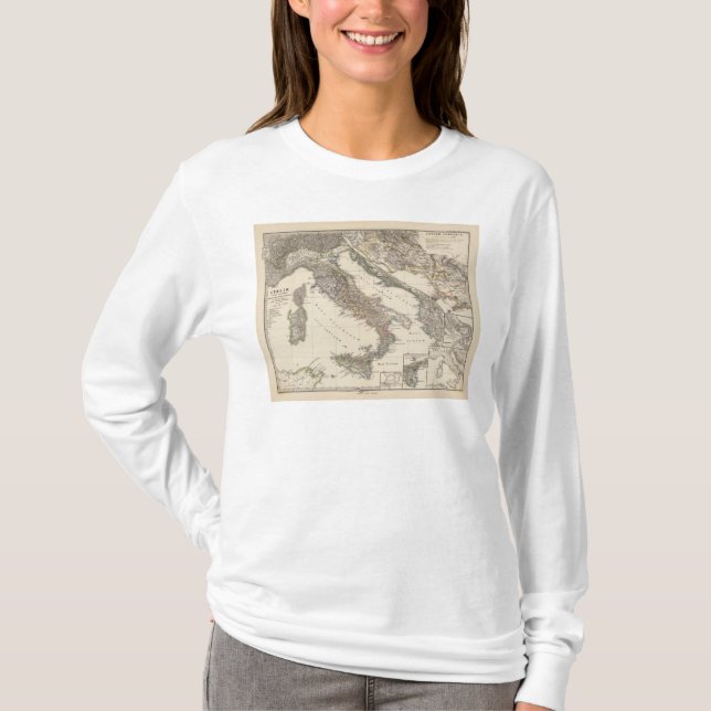Italia, Gallia cisalpina, Sicilia, Sardinia T-Shirt (Front)