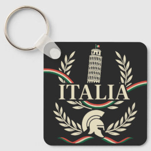 Italia Heritage Crest Keychain