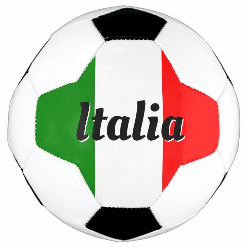 Italia Italian Flag of Italy  il Tricolore Custom Soccer Ball