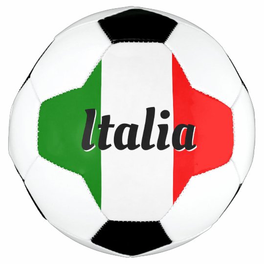 Italia Italian Flag of Italy il Tricolore Custom Soccer Ball | Zazzle.com