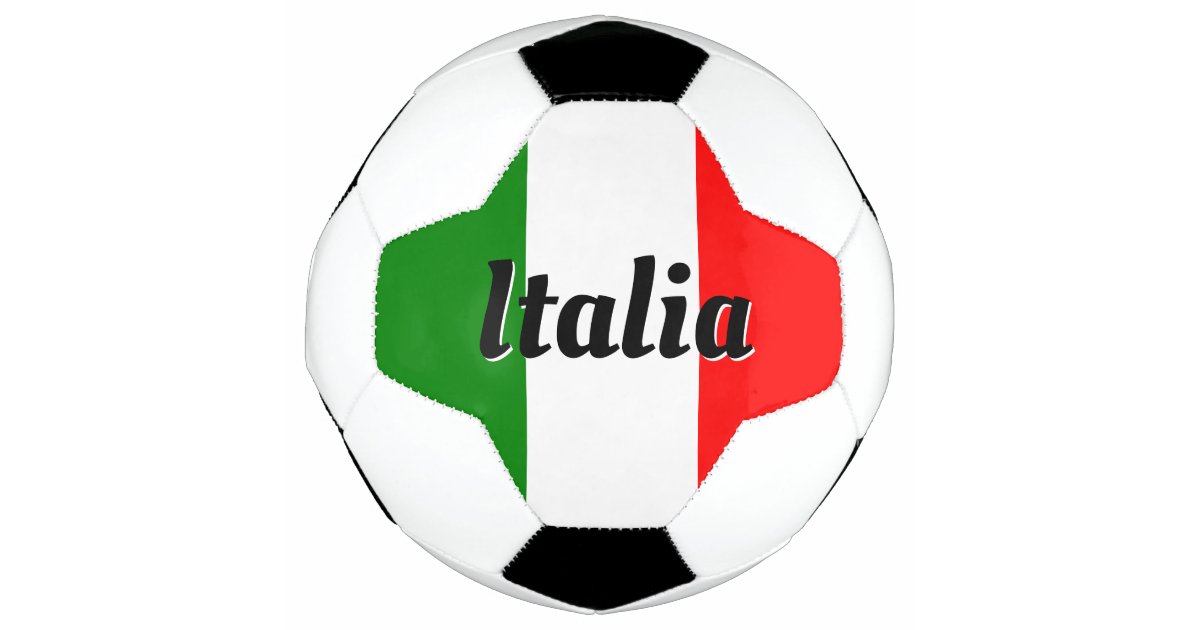 Italia Italian Flag of Italy il Tricolore Custom Soccer Ball | Zazzle