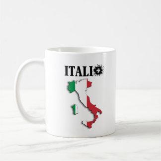 Italia, Italian Map, Italian Flag Gift Coffee Mug
