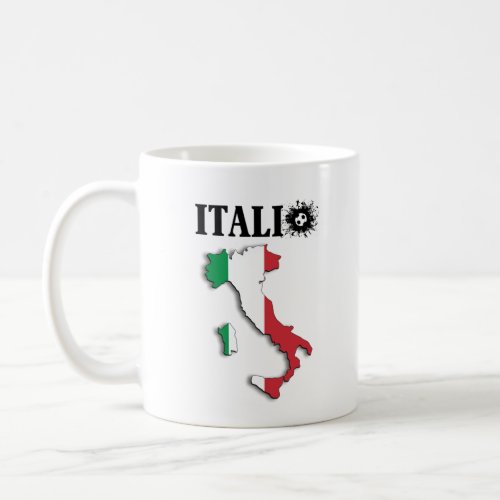 Italia Italian Map Italian Flag Gift  Coffee Mug