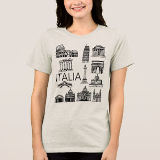 Italia Italian Monuments Tri-Blend Shirt