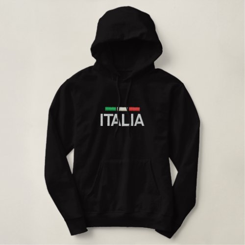 Italia Italy Embroidered Ladies Hoodie