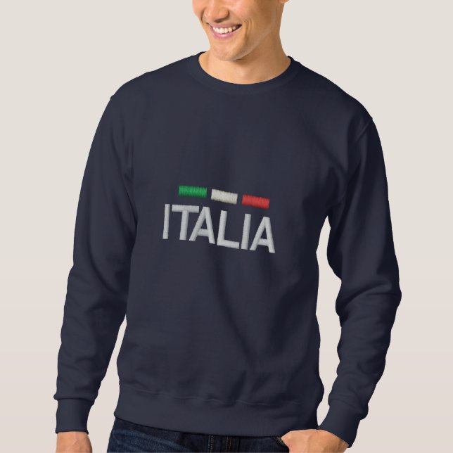 Italia Italy Embroidered Sweatshirt (Front)