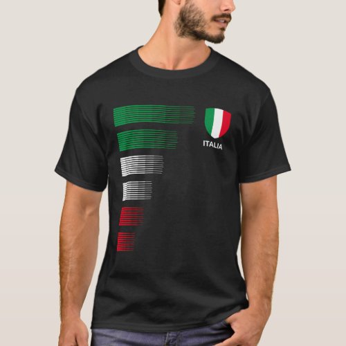 Italia Italy Flag Emblem _ Italian Pride Ancestry  T_Shirt