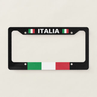 Italia Italy Flag License Plate Frame