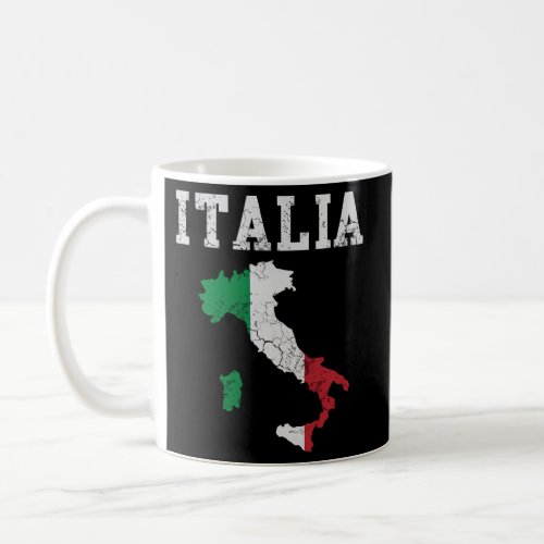 Italia Italy Flag Map Italian Italiano Family Coffee Mug