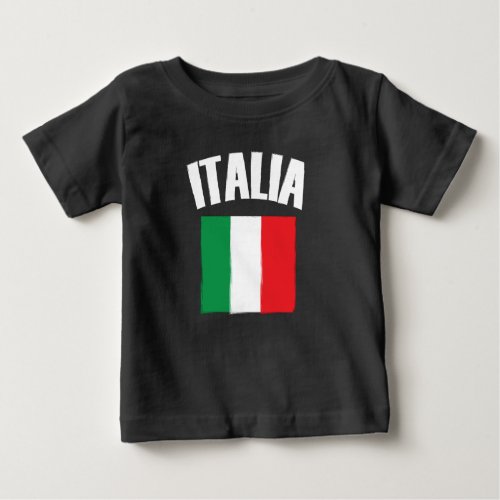 Italia Italy Flag Soccer Fan Baby T_Shirt