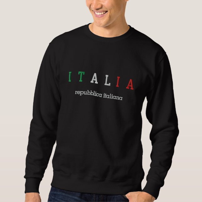 ITALIA (Italy), Repubblica italiana Embroidered Sweatshirt (Front)