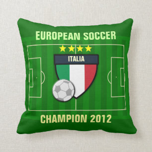 Italia Italy Soccer Champion 2012 Throw Pillow