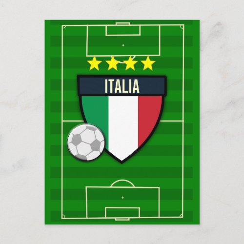 Italia Italy Soccer Postcard