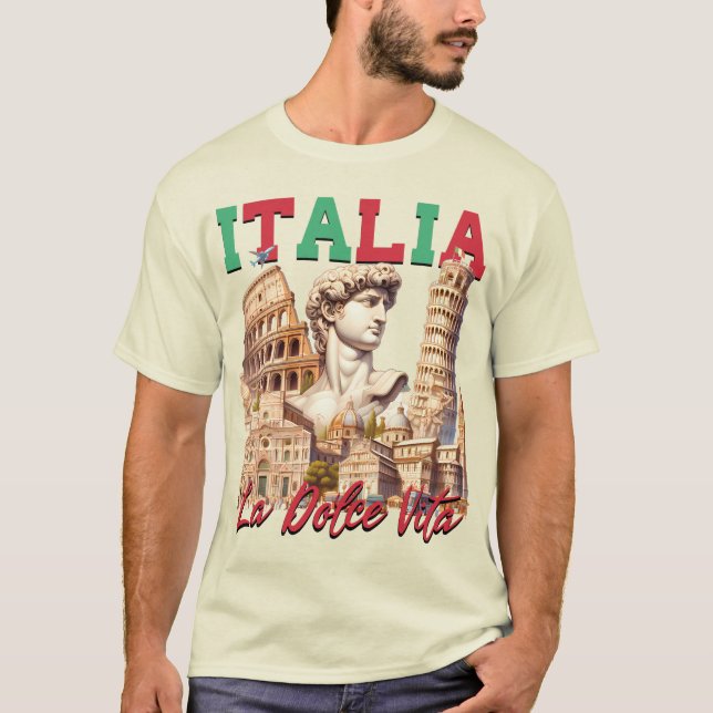 Italia La Dolce Vita  T-Shirt (Front)