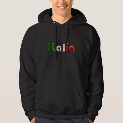 Italia logo gifts for Italians and Italy lovers Hoodie