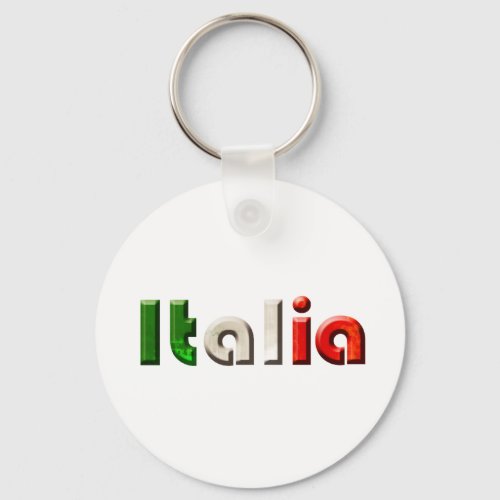 Italia logo gifts for Italians and Italy lovers Keychain