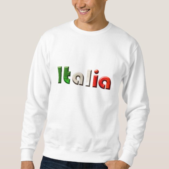Italia logo gifts for Italians and Italy lovers Sweatshirt (Front)