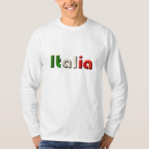 Italia logo gifts for Italians and Italy lovers T_Shirt