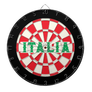 ITALIA Old Vintage Style Italian colors Dart Board