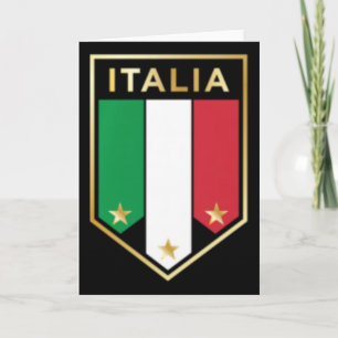 Italia Print - Proud Italian - Italian Soccer Jers Card