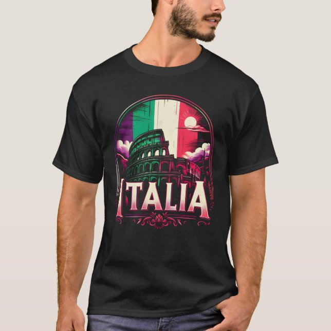 Italia Rome Colosseum T-Shirt (Front)