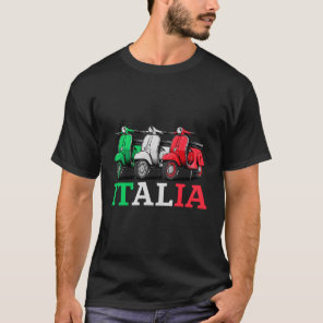 Italia Scooter Moped Motorcycle Biker T-Shirt