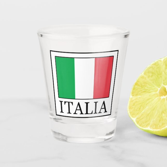 Italia Shot Glass (Front)
